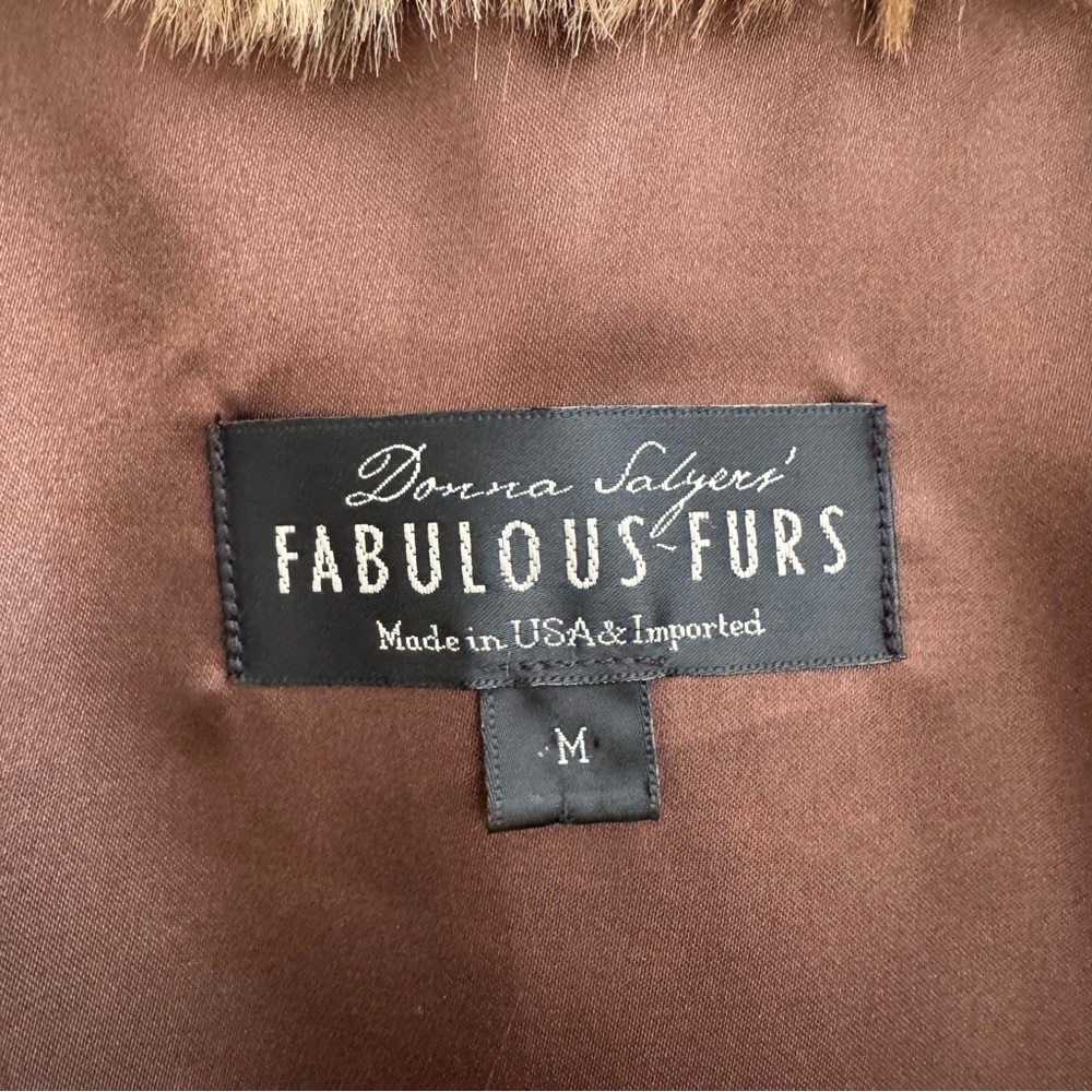 Donna Salyers Fabulous Furs Vest Size Medium - Picture 6 of 7
